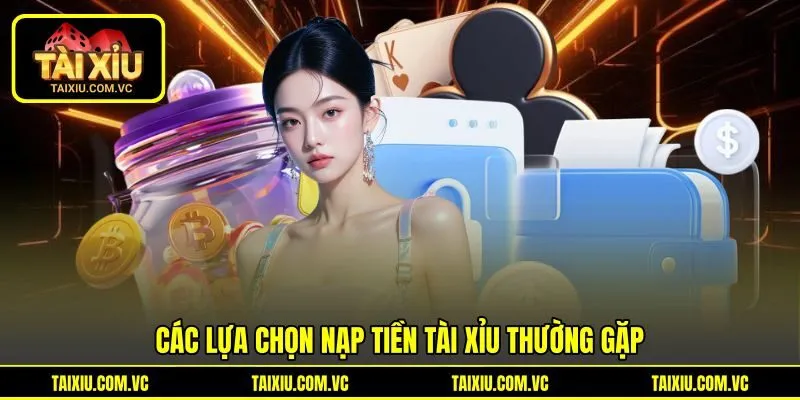 Các lựa chọn nạp tiền tài xỉu thường gặp
